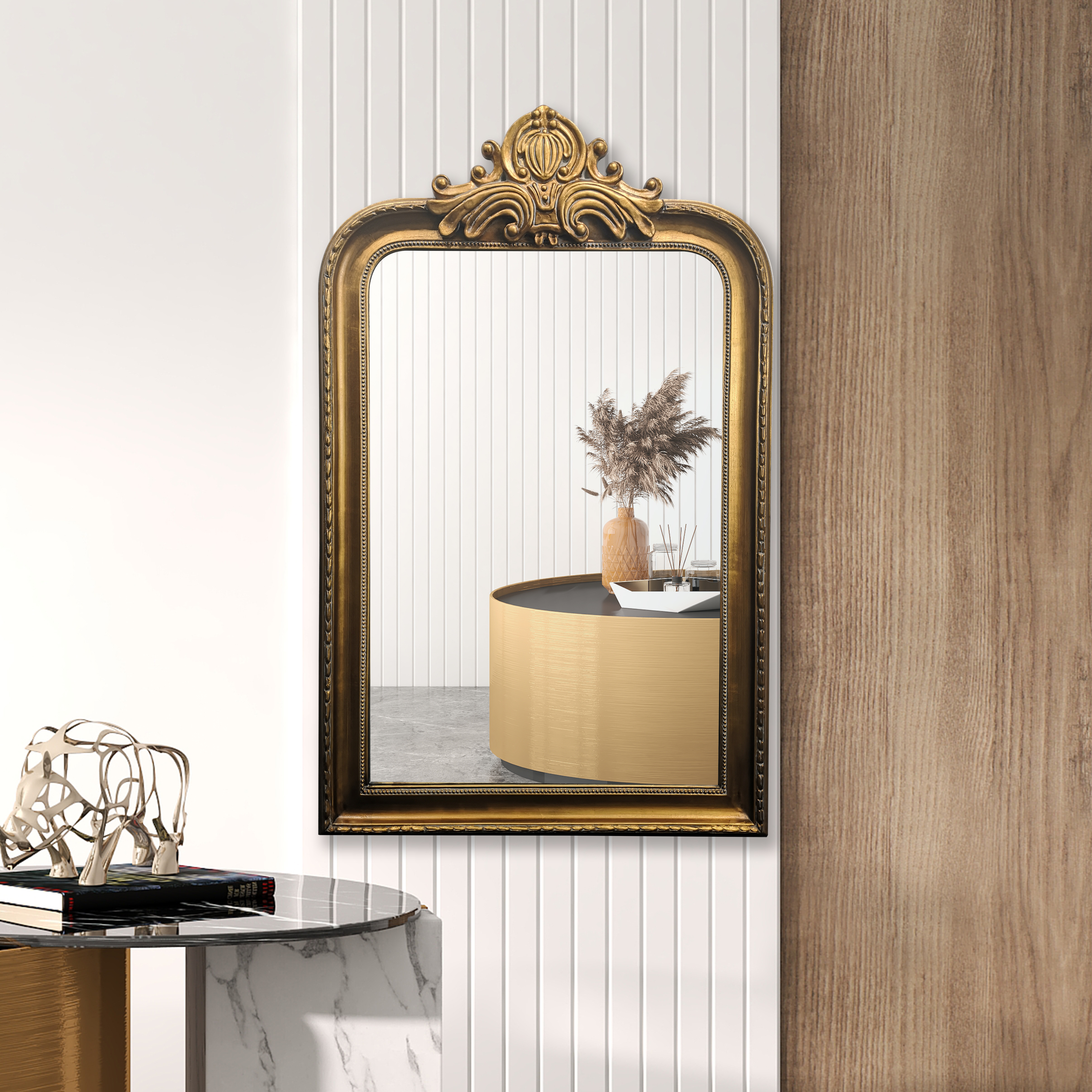 Rectangular Wall Mirror For Living Room JX4079